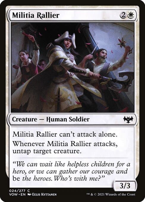 Militia Rallier 2021 Magic: The Gathering Innistrad: Crimson Vow