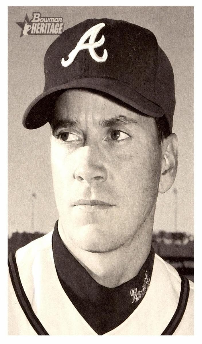 Tom Glavine 2001 bowman Bowman Heritage