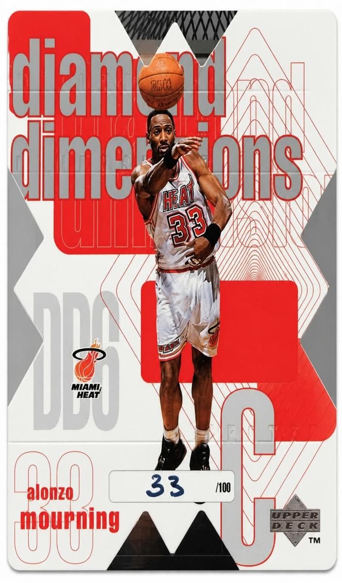 Alonzo Mourning 1997 upper-deck Upper Deck