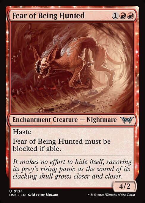 Fear of Being Hunted 2024 Magic: The Gathering Duskmourn: House of Horror