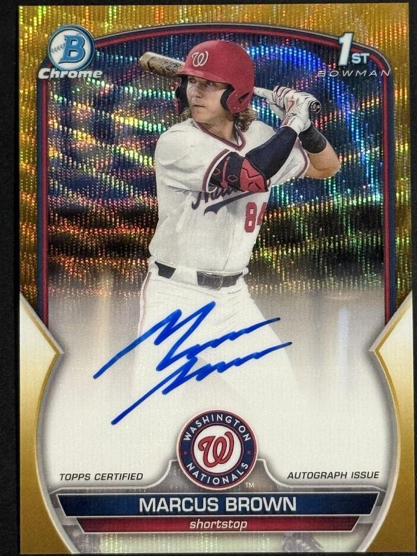 Marcus Brown 2023 bowman Bowman Draft