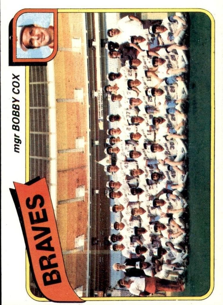 Atlanta Braves / Bobby Cox 1980 topps