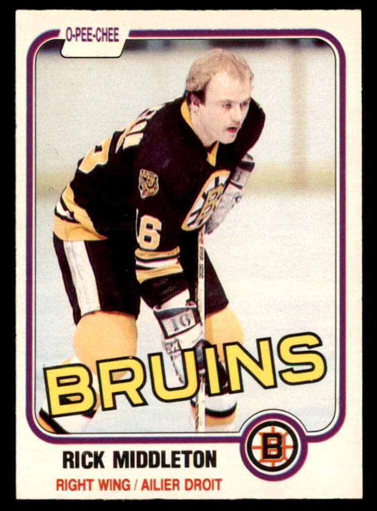 Rick Middleton 1981 topps O-Pee-Chee