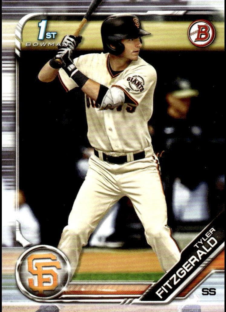 Tyler Fitzgerald 2019 bowman Bowman Draft