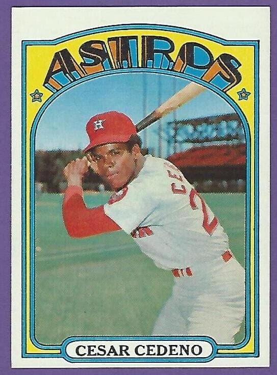 Cesar Cedeno 1972 topps Topps