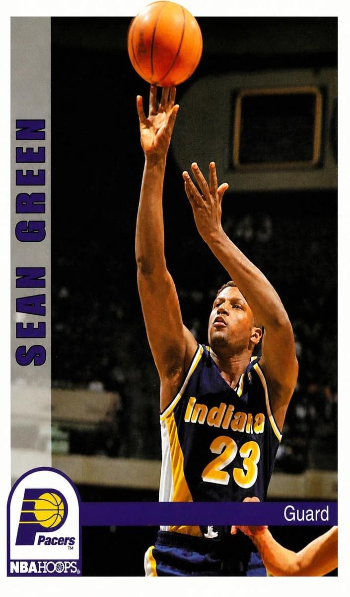 Sean Green 1992 panini Hoops