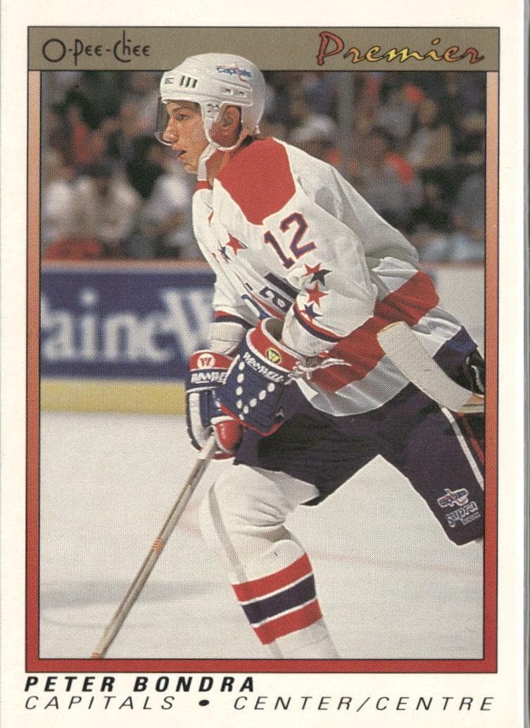 Peter Bondra 1990 topps O-Pee-Chee Premier