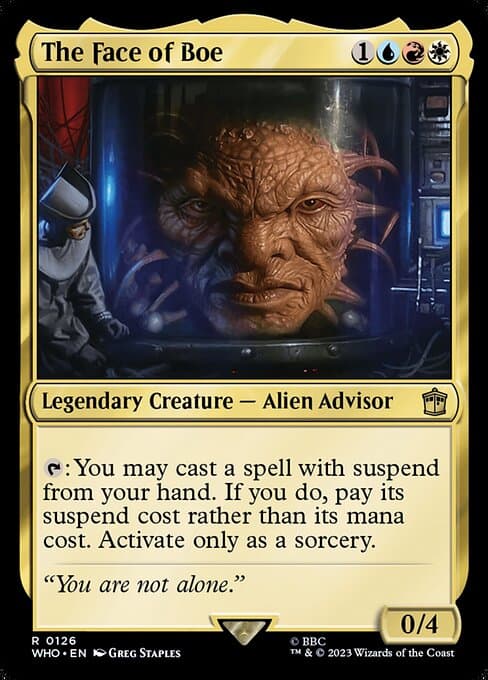 The Face of Boe 2023 Magic: The Gathering Doctor Who