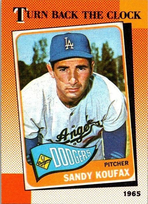 Sandy Koufax 1990 topps O-Pee-Chee