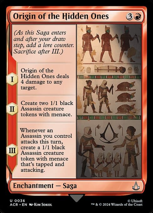 Origin of the Hidden Ones 2024 Magic: The Gathering Assassin's Creed