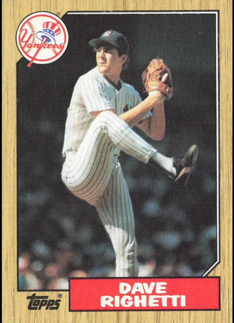 Dave Righetti 1987 topps Topps