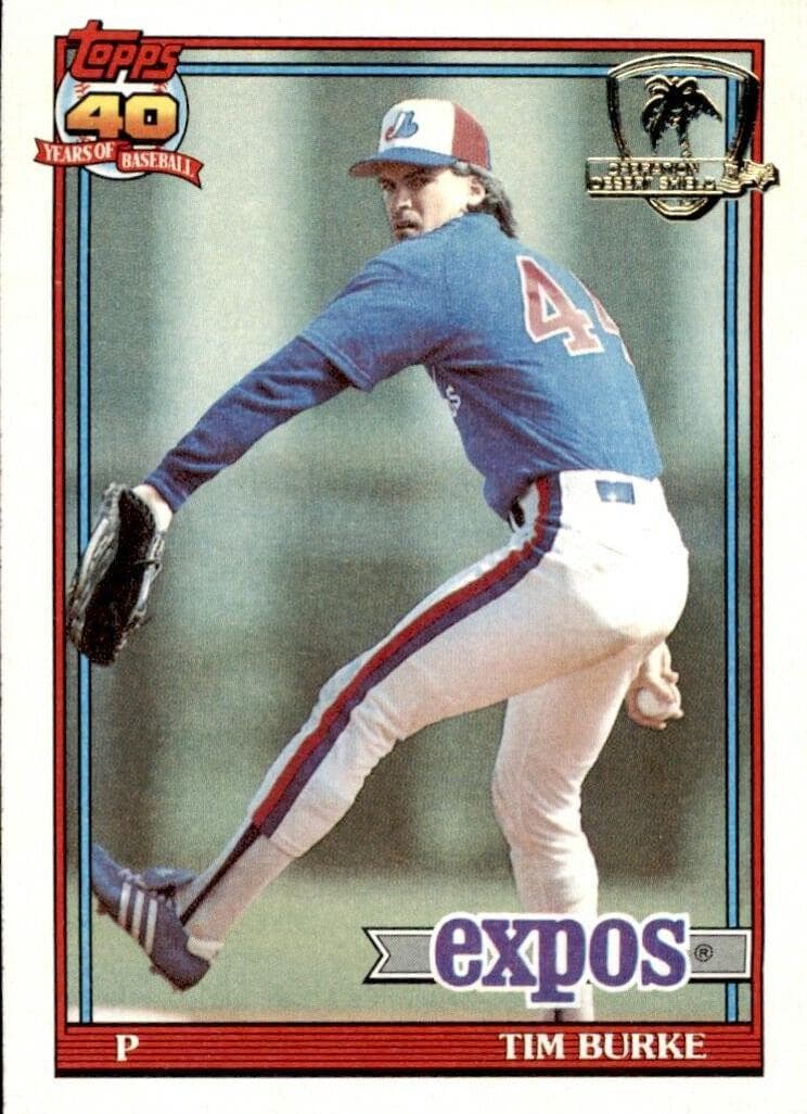 Tim Burke 1991 topps Topps