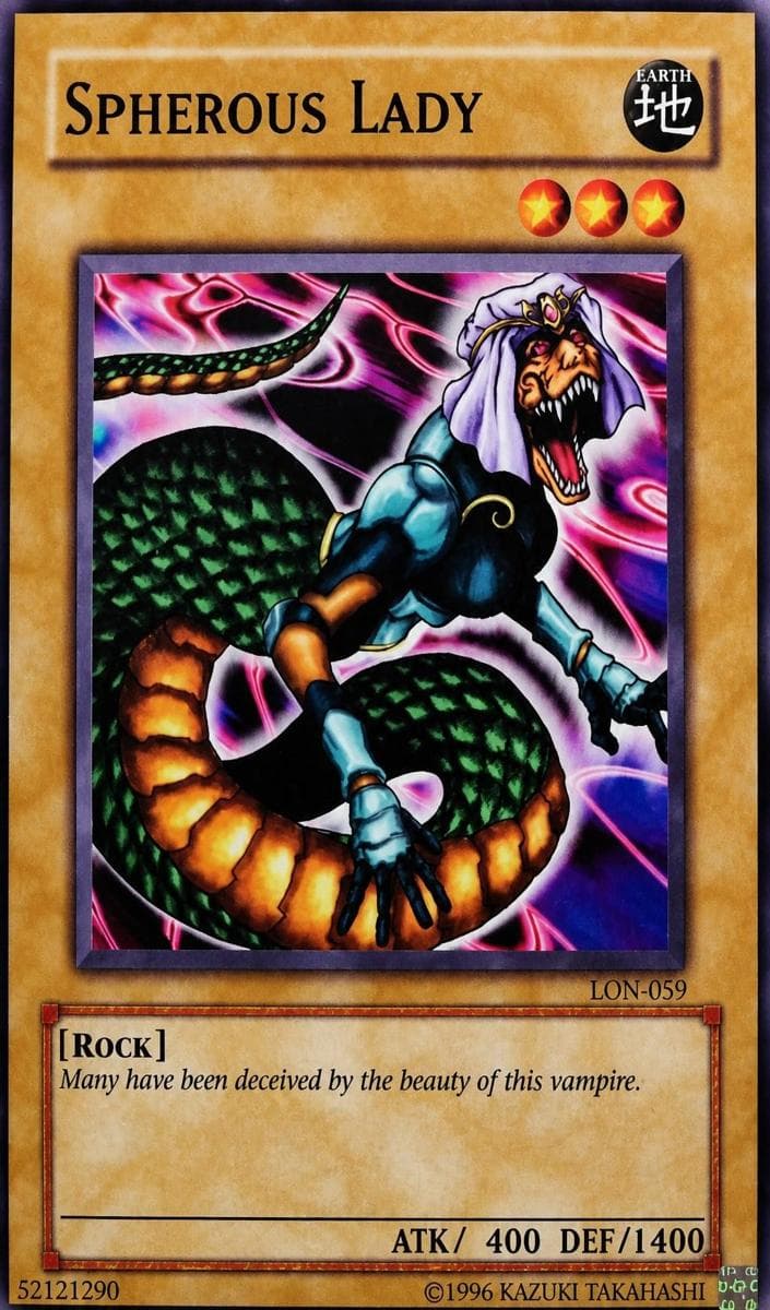 Spherous Lady 2003 Yu-Gi-Oh! Labyrinth of Nightmare 1st Edition