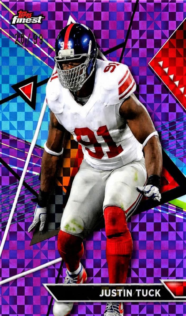 Justin Tuck trading card
