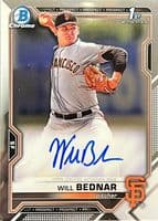 Will Bednar 2021 bowman Bowman Draft