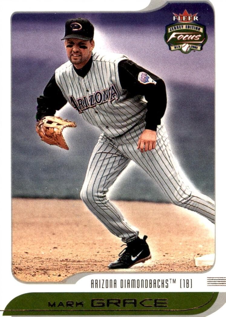 Mark Grace 2002 fleer Fleer Focus Jersey Edition