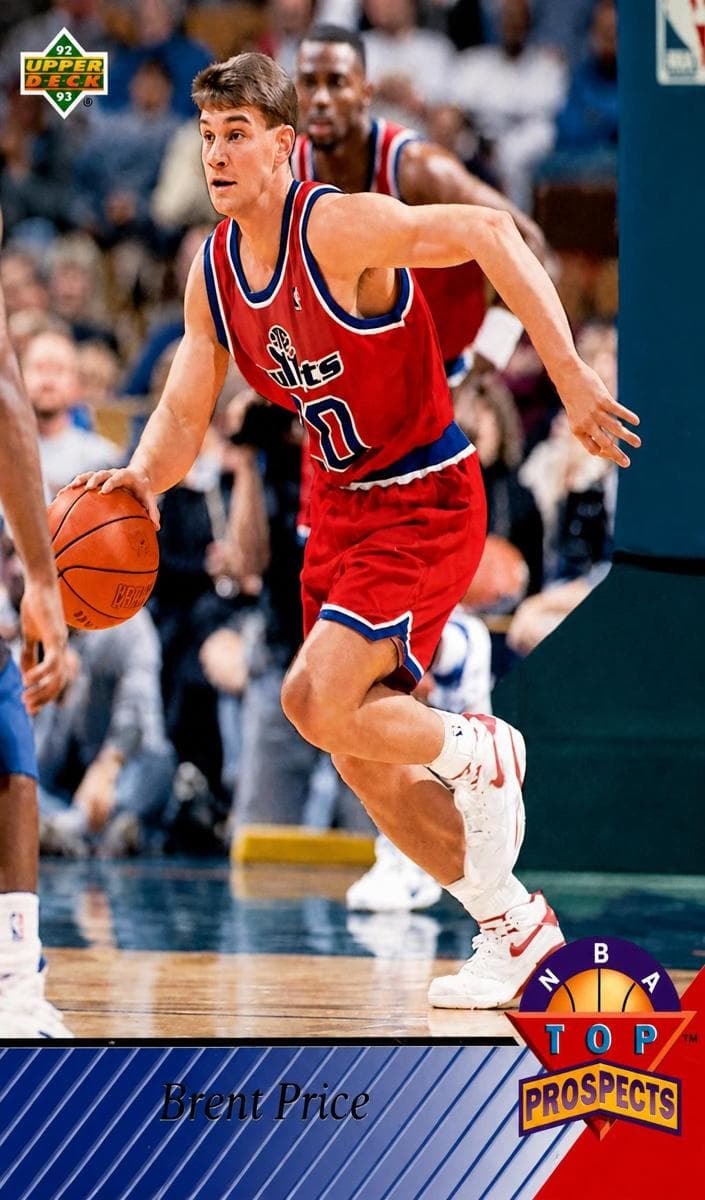 Brent Price 1992 upper-deck Upper Deck
