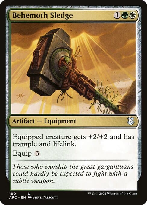 Behemoth Sledge 2015 Magic: The Gathering Legendary Cube Prize