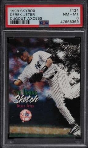 Derek Jeter 1998 skybox Dugout Axcess