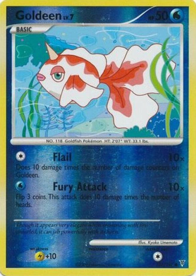 Goldeen trading card