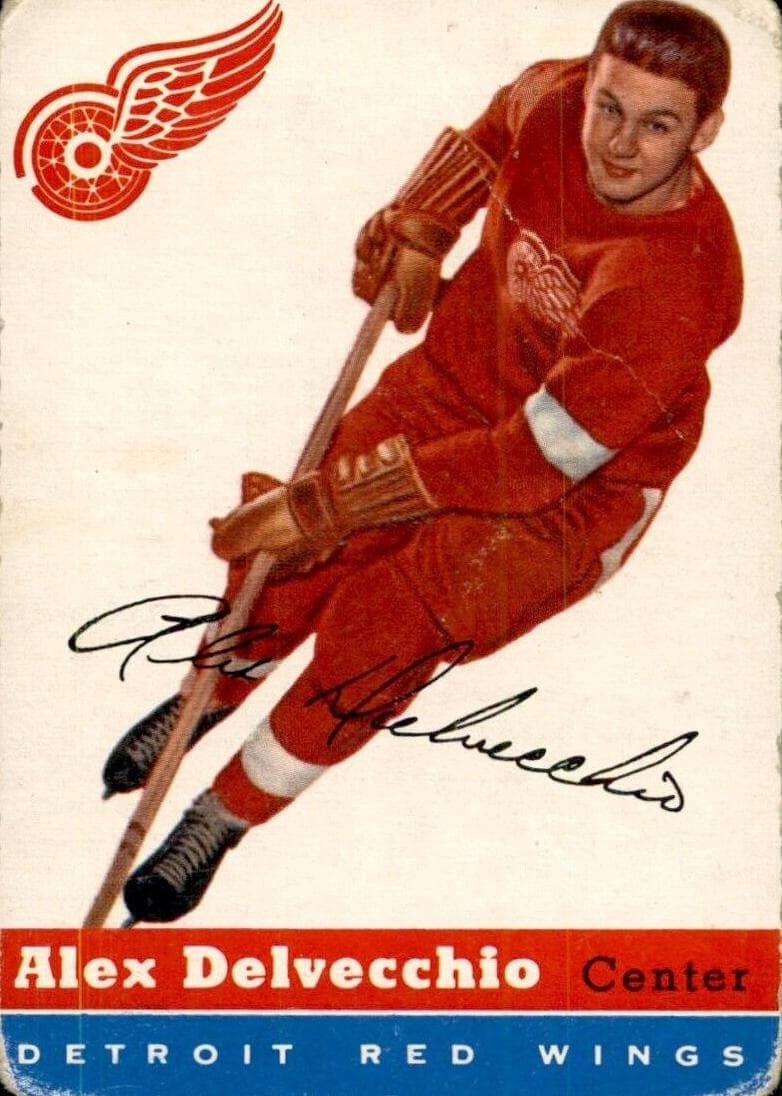 Alex Delvecchio 1954 topps Topps