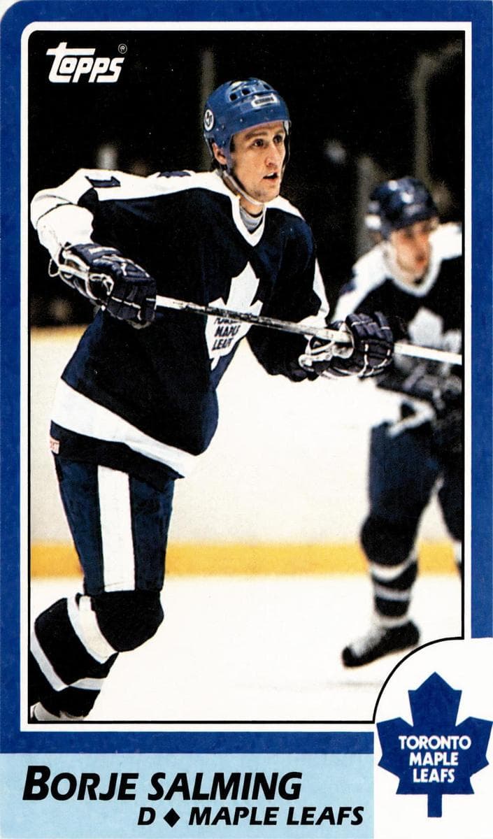 Borje Salming trading card