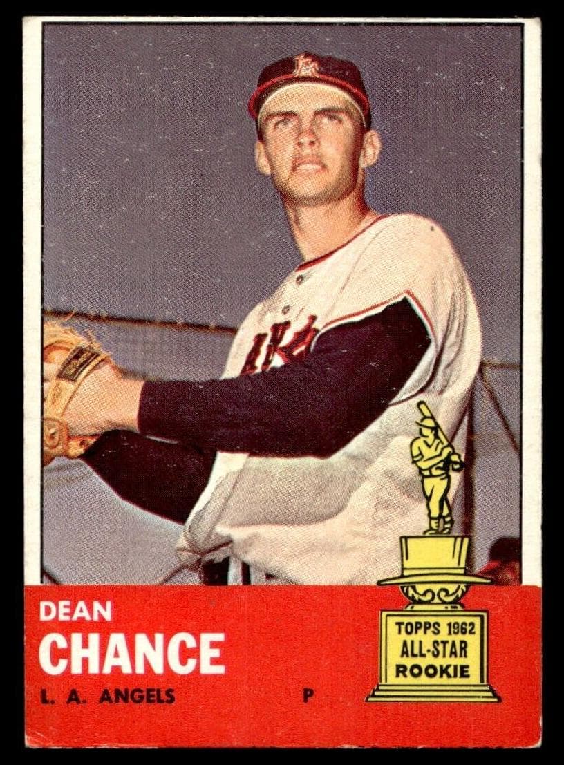 Dean Chance 1963 topps Topps