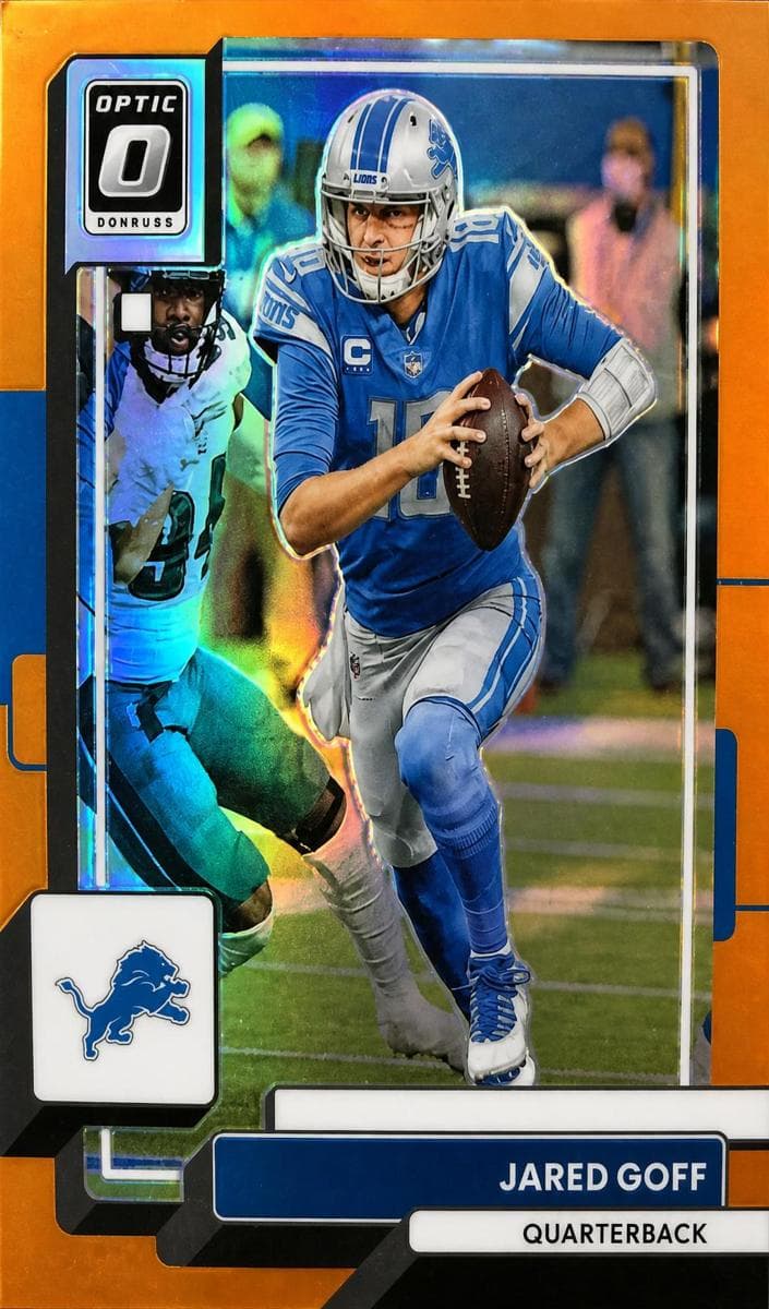 Jared Goff 2022 panini Donruss Optic