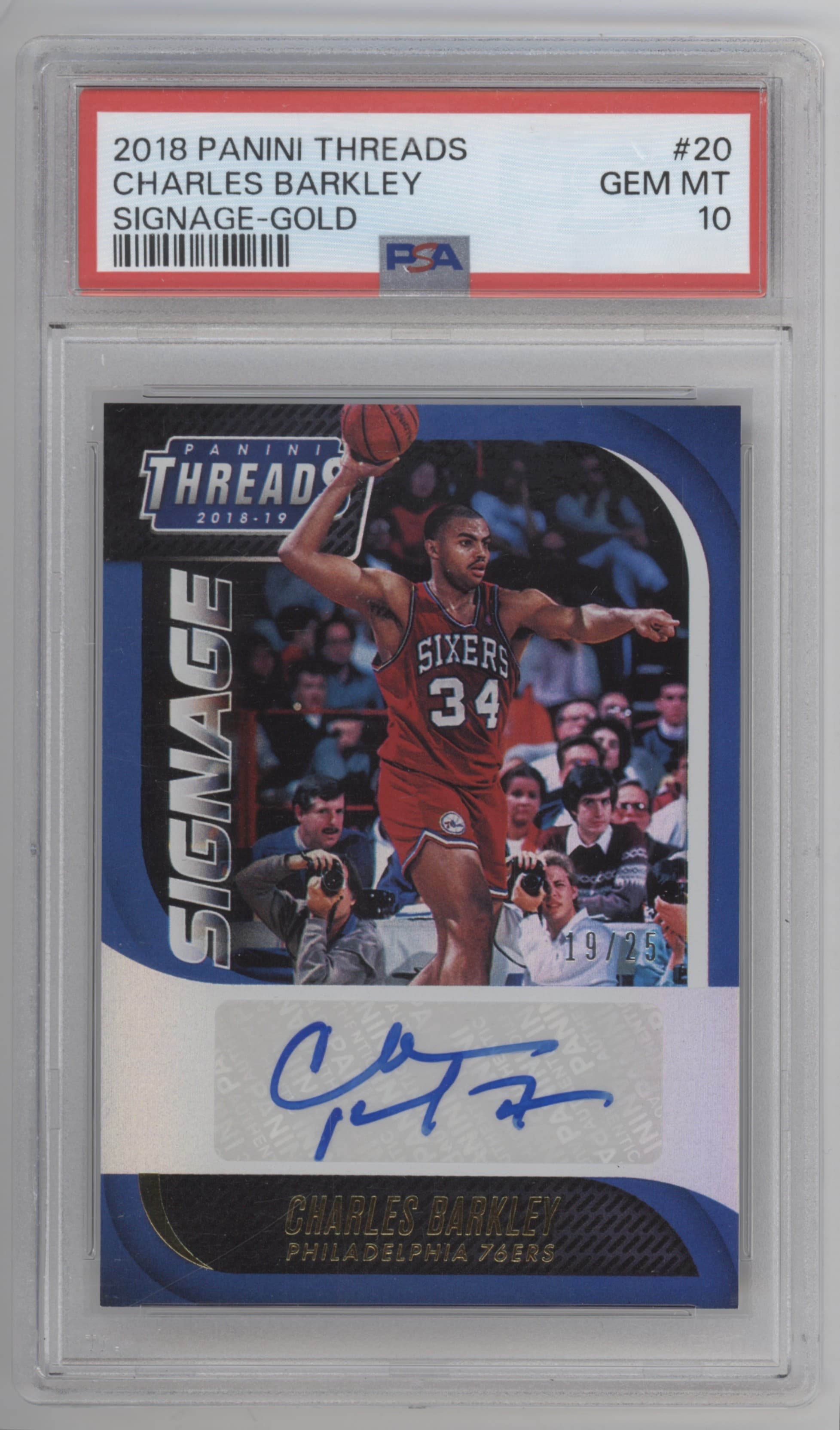 Charles Barkley 2018 panini Threads
