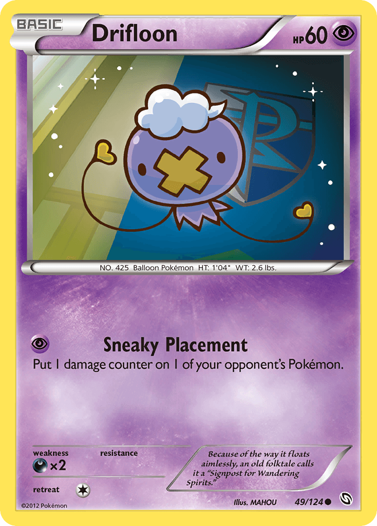 Drifloon 2012 Pokemon Dragons Exalted Reverse Holo