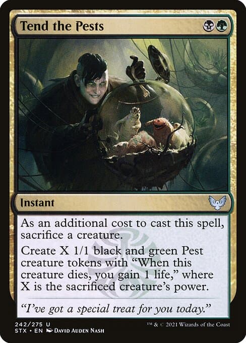 Tend the Pests 2021 Magic: The Gathering Strixhaven School of Mages Foil