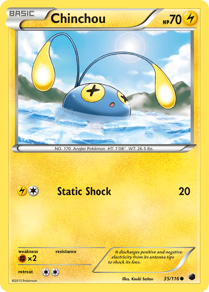 Chinchou 2013 Pokemon Plasma Freeze