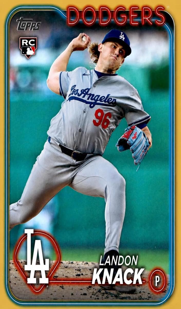 Landon Knack trading card