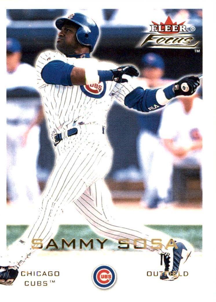 Sammy Sosa 2001 fleer Fleer Focus