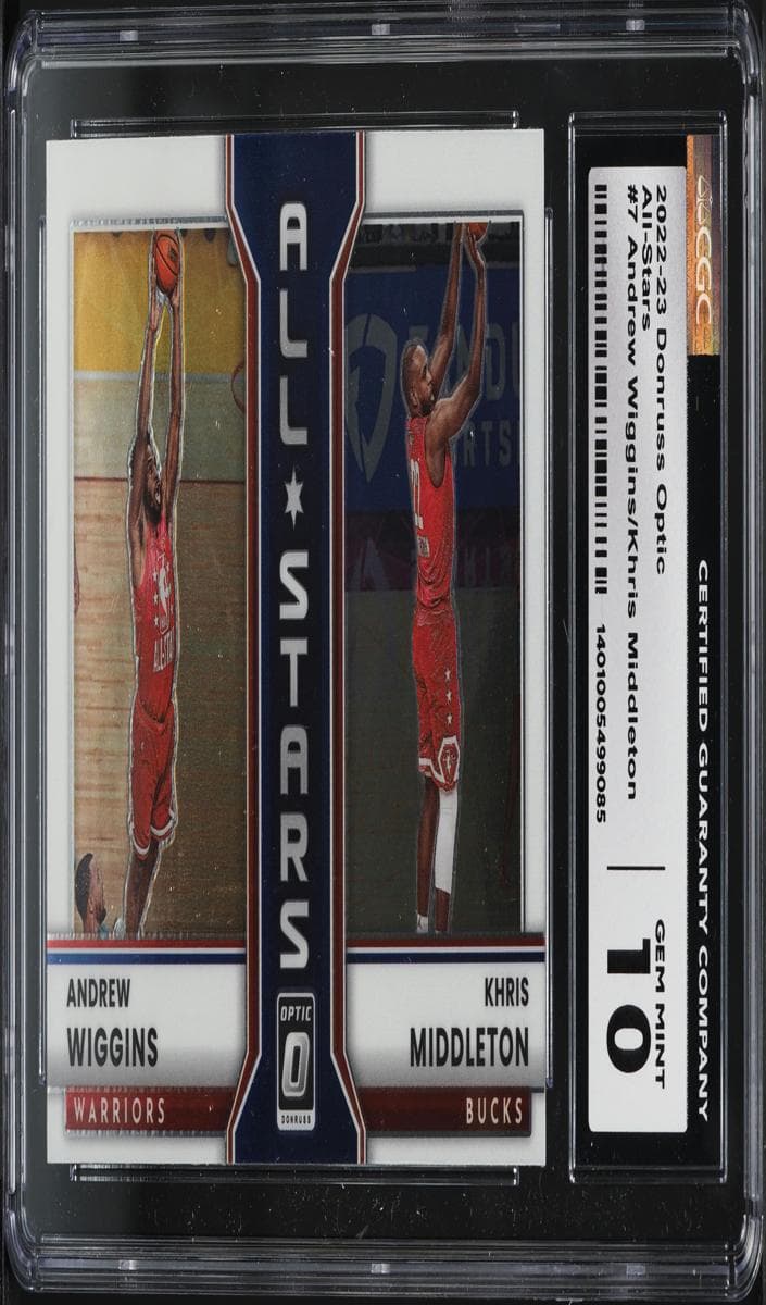 Andrew Wiggins / Khris Middleton trading card