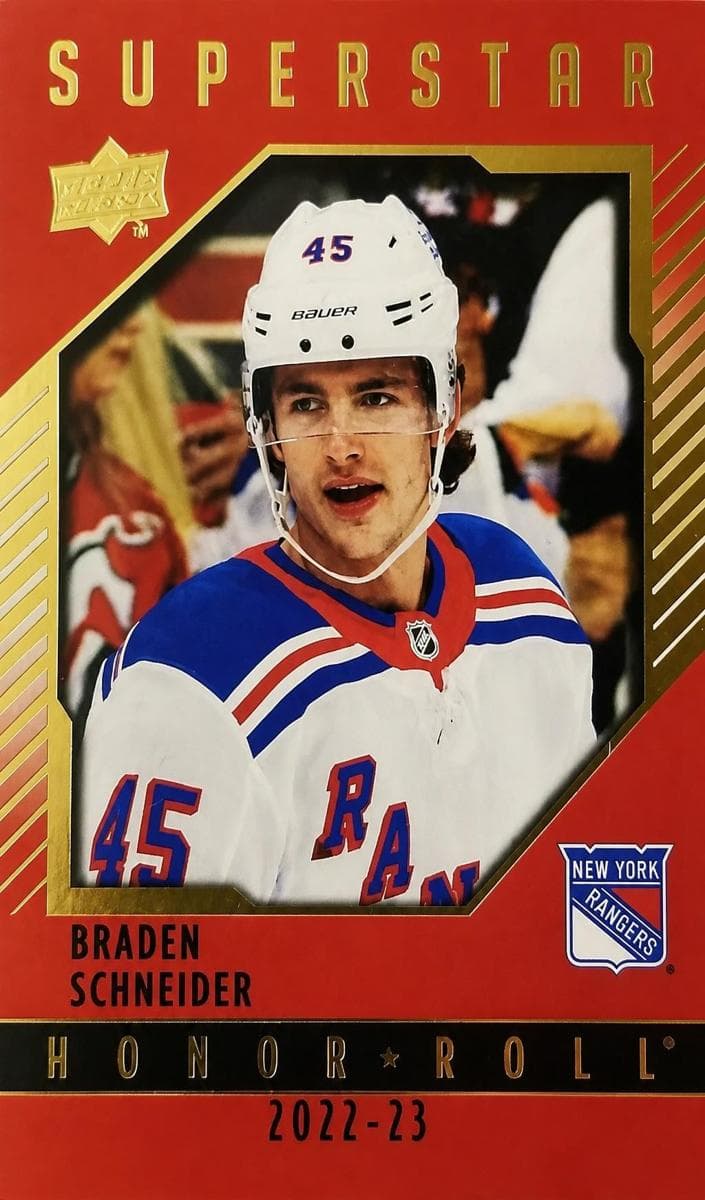 Braden Schneider trading card