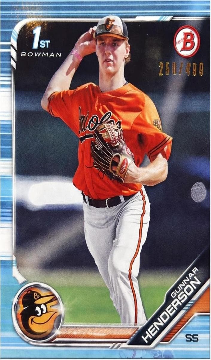 Gunnar Henderson 2019 bowman Bowman Draft