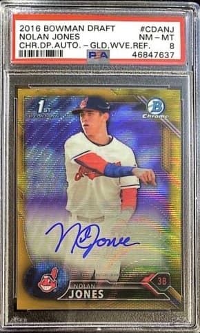 Nolan Jones 2016 bowman Bowman Draft