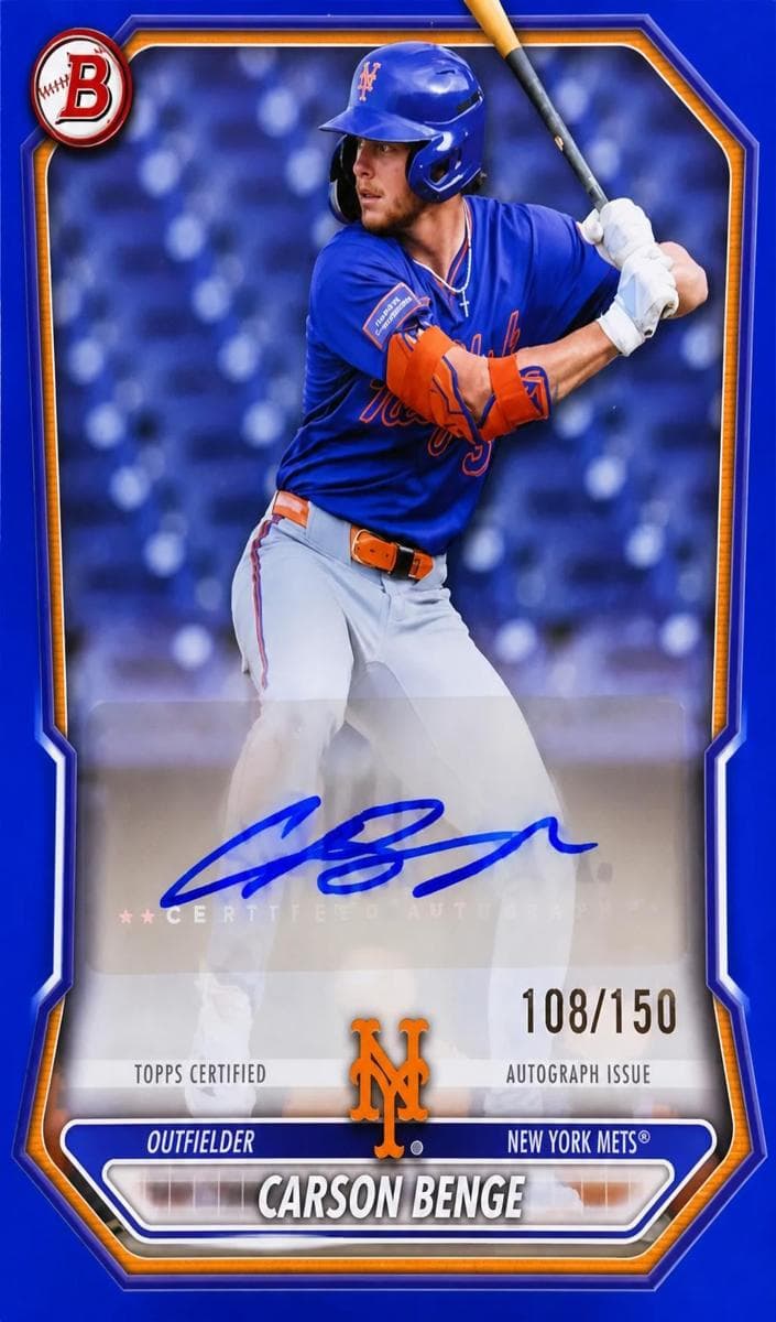 Carson Benge 2026 bowman Bowman