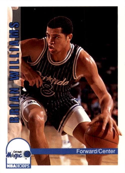 Brian Williams 1992 panini Hoops