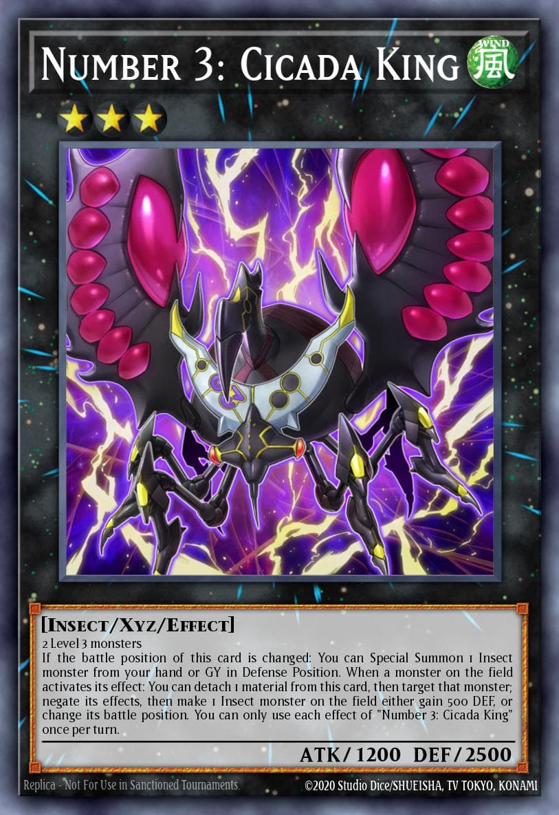 Number 3: Cicada King 2020 Yu-Gi-Oh! Battles of Legend: Armageddon