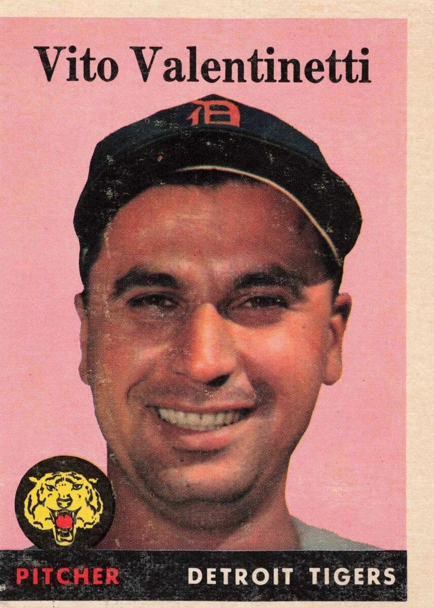 Vito Valentinetti 1958 topps Topps