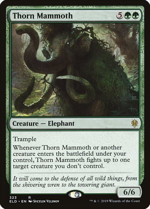 Thorn Mammoth 2019 Magic: The Gathering