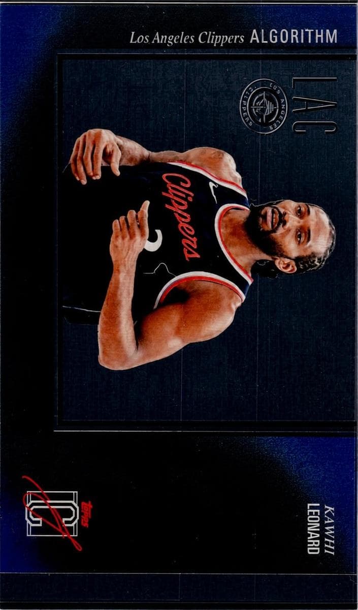 Kawhi Leonard trading card