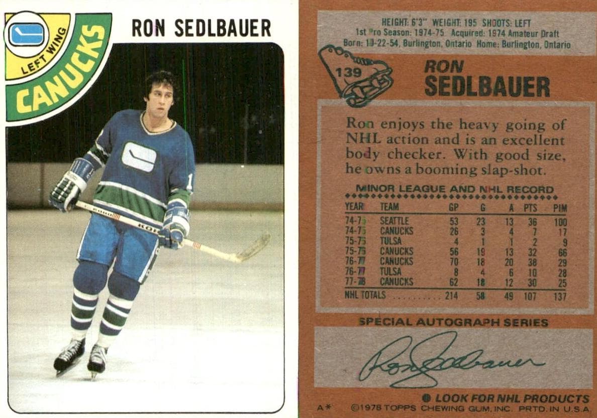 Ron Sedlbauer #139