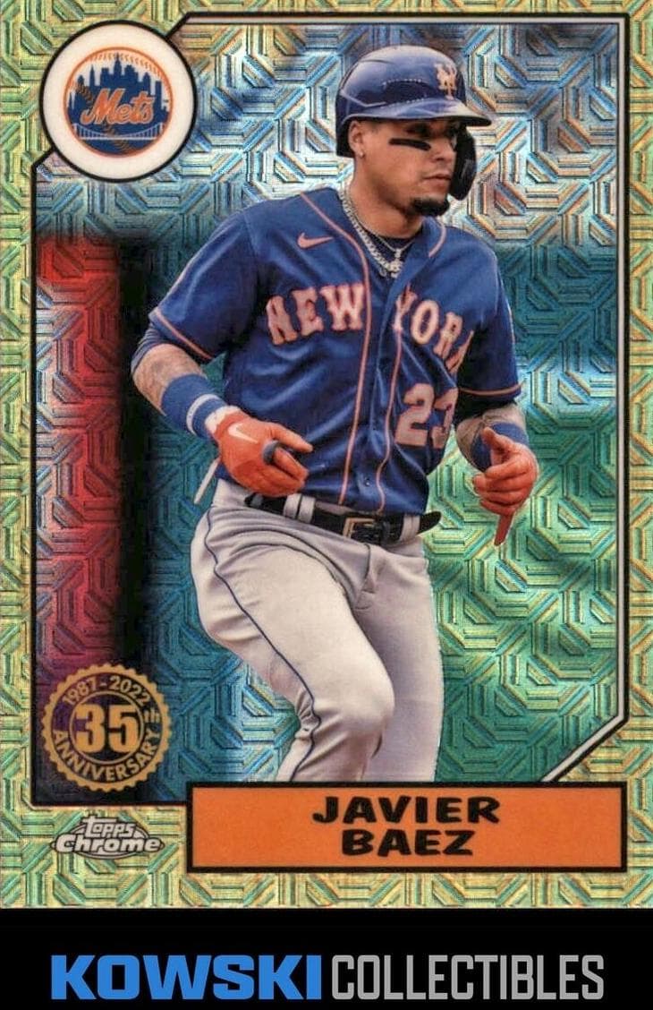 Javier Baez 2022 topps Silver Pack