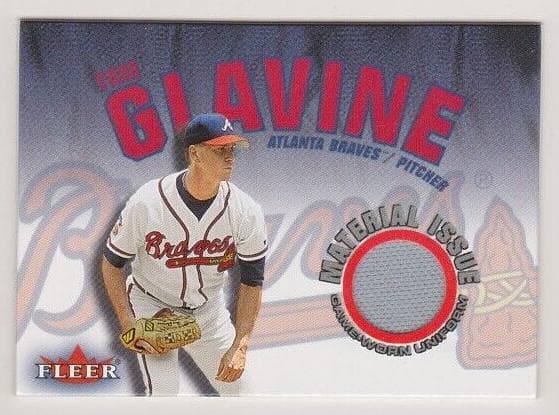 Tom Glavine 2001 fleer Genuine Material Issue