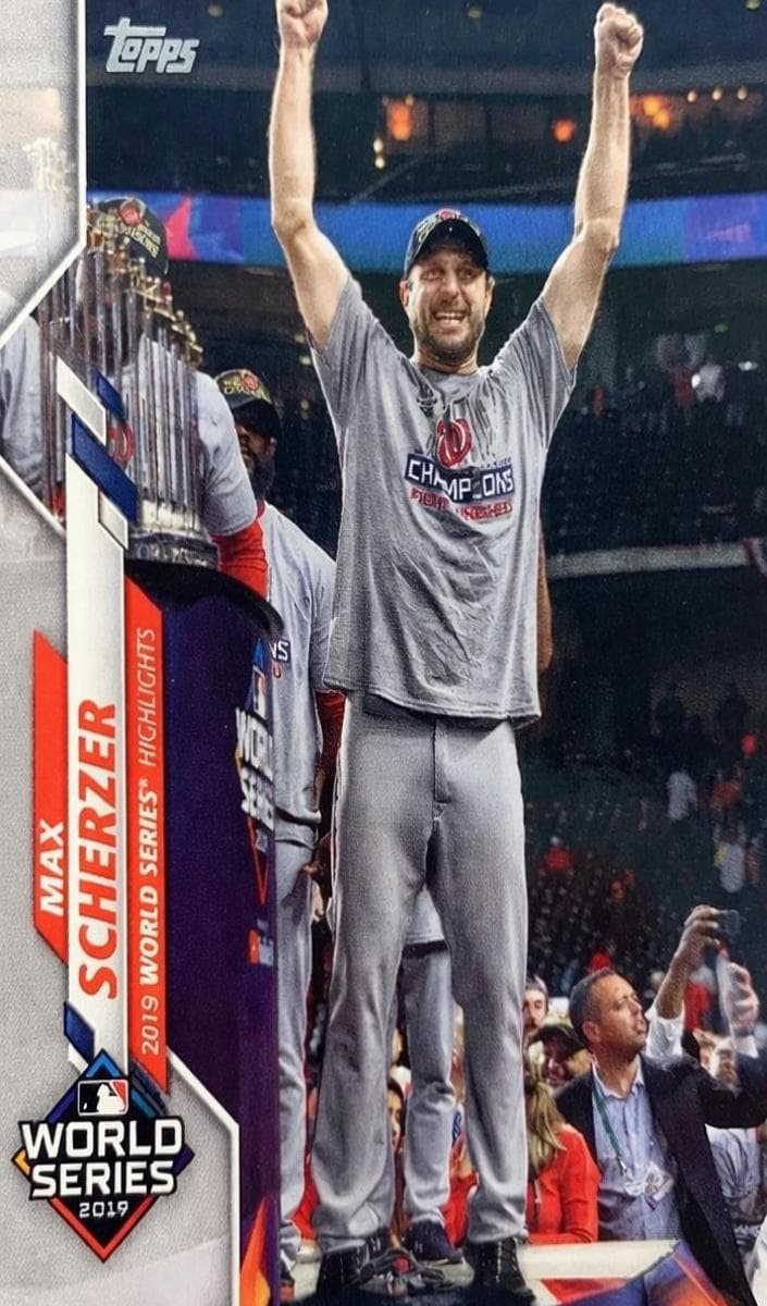 Max Scherzer 2020 topps Topps