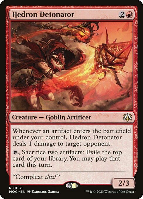 Hedron Detonator 2023 Magic: The Gathering March of the Machine Commander Extended Art
