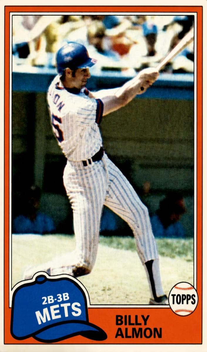 Billy Almon 1981 topps Topps